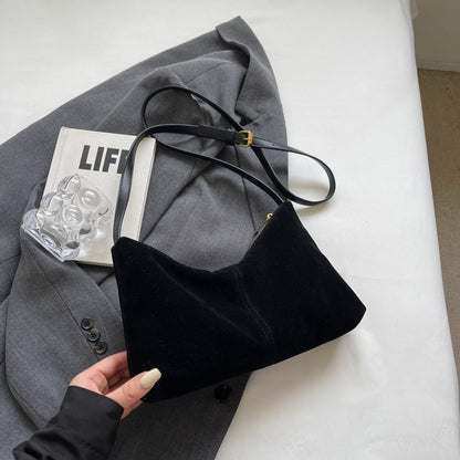 Retro Suede Underarm Bag Women's Daily Commute