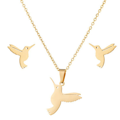 Cute Little Animal Stainless Steel Jewelry Set