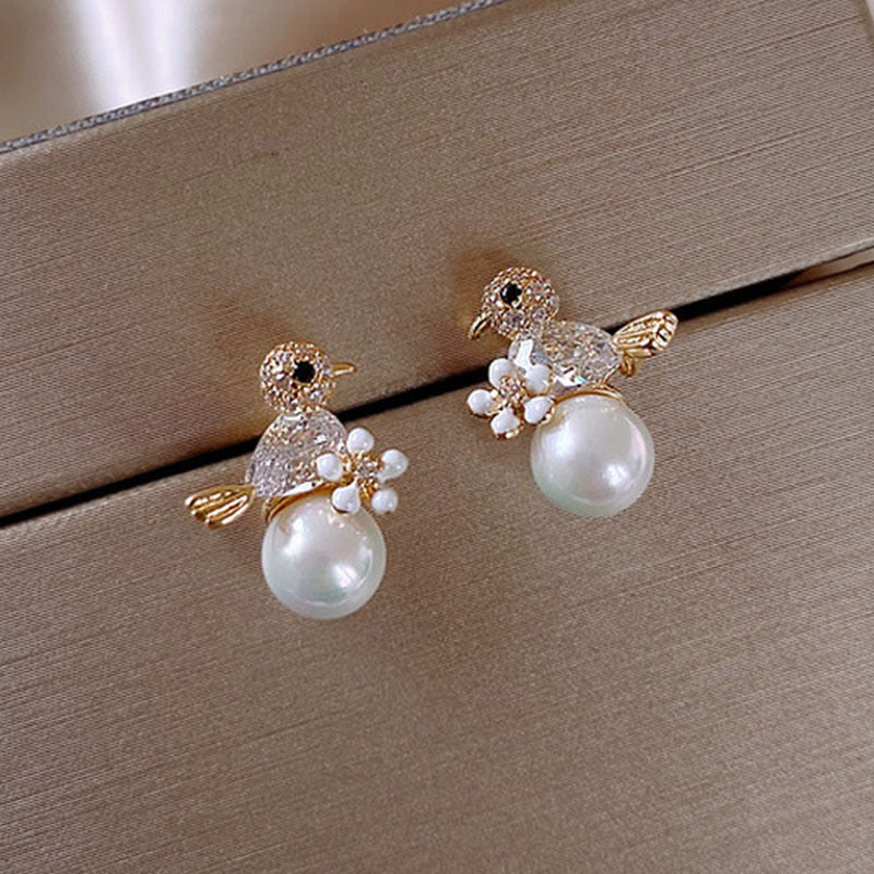 Animal Series Full Gemstone Earrings Ladies