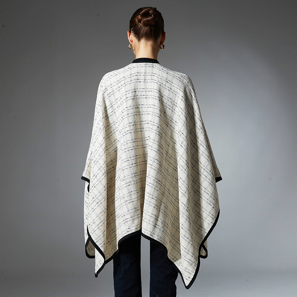 Autumn And Winter Pairs Of Beige Buckle Shawl