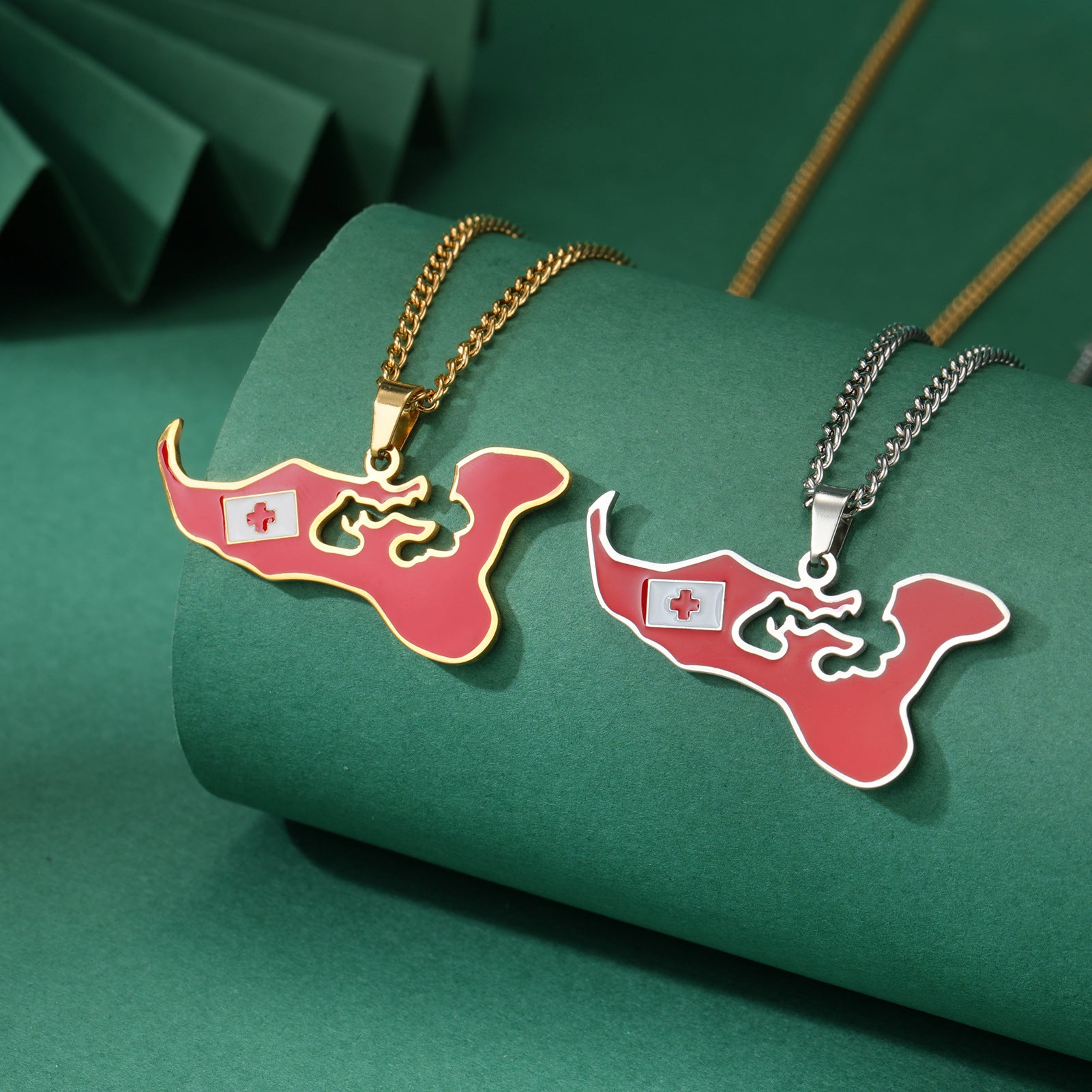 Women's Creative All-match Map Pendant Necklace