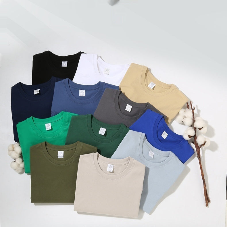 Versatile Cotton Casual Half Sleeve Round Neck T-shirt