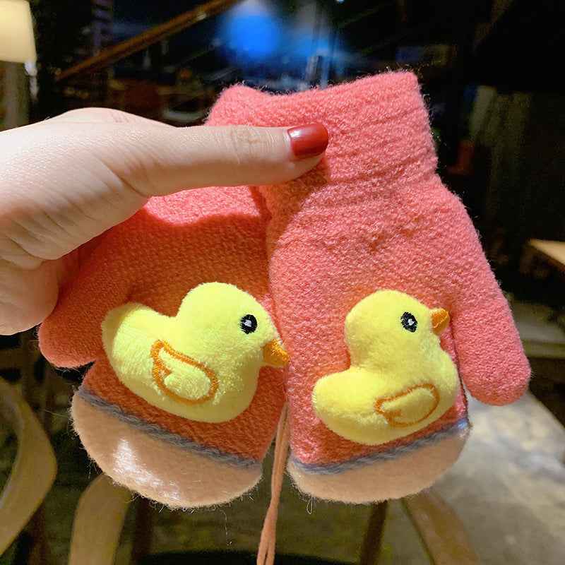 Children's Winter Female 1-8 Years Old Warm Male Baby Gloves