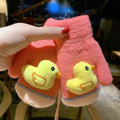 Children's Winter Female 1-8 Years Old Warm Male Baby Gloves