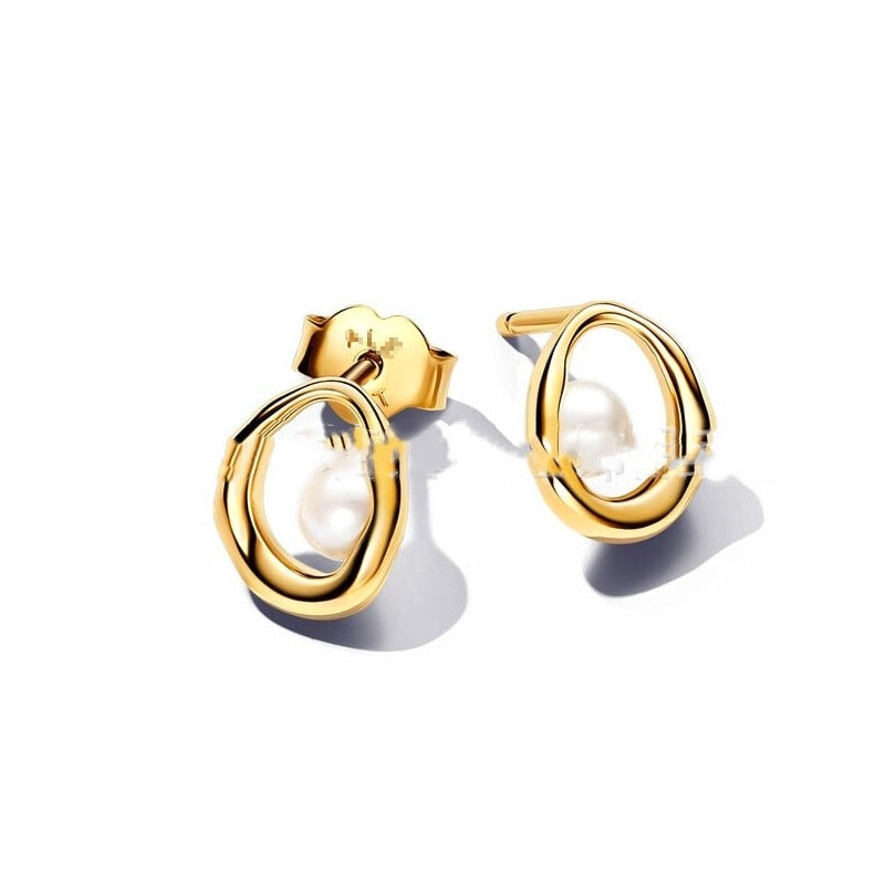 S925 Sterling Silver New Style Pearl Series Earrings