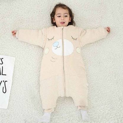 Cartoon Cotton Baby Anti-kick Baby Sleeping Bag