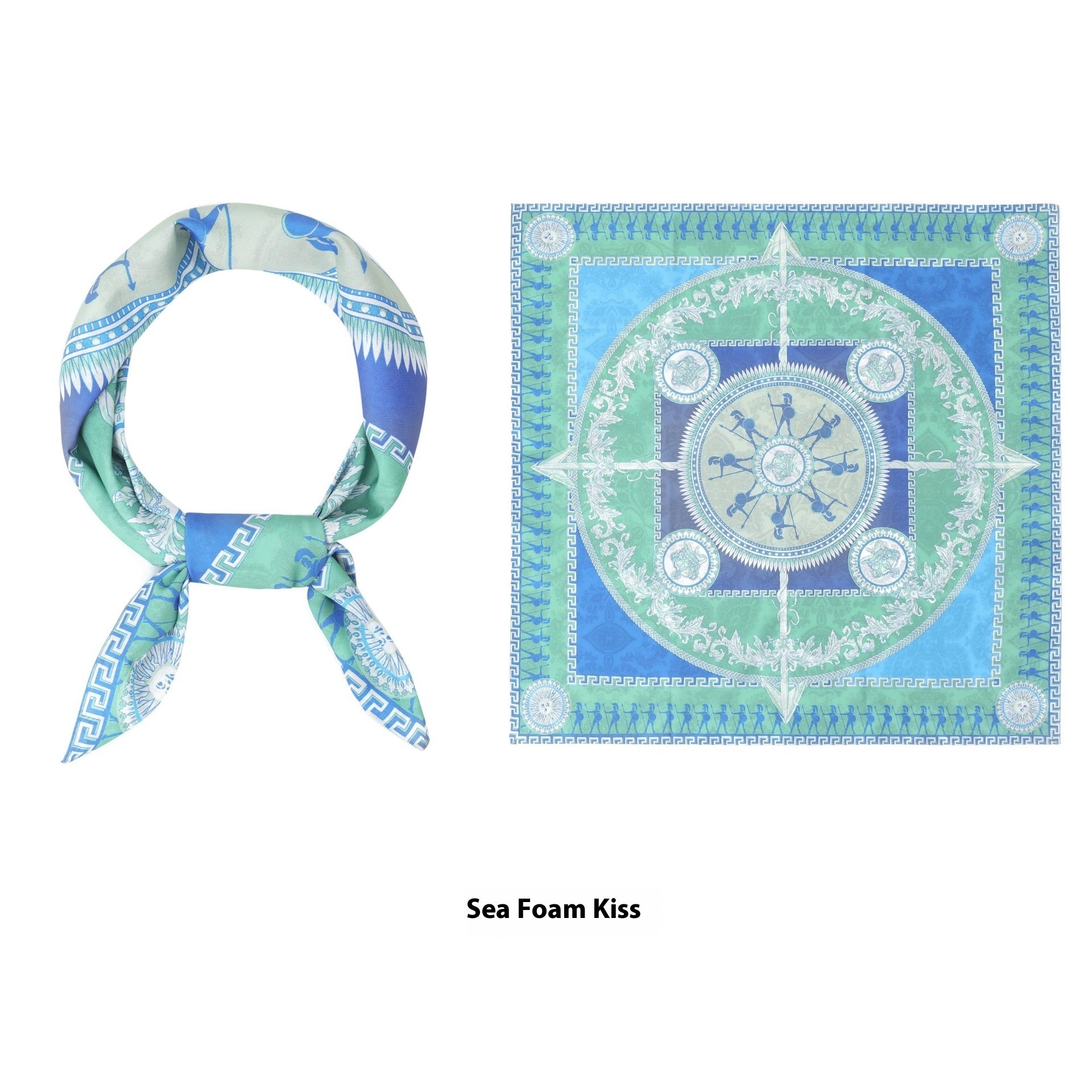 Thin Headcloth Duplex Printing Silk Scarf Square Scarf