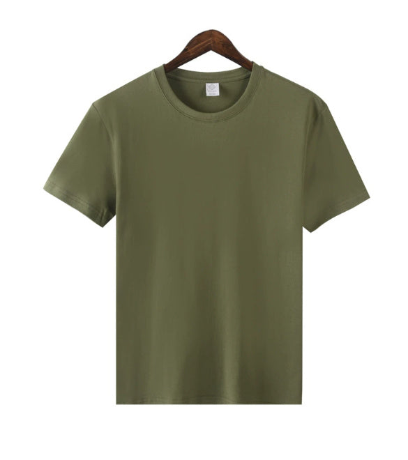 Versatile Cotton Casual Half Sleeve Round Neck T-shirt