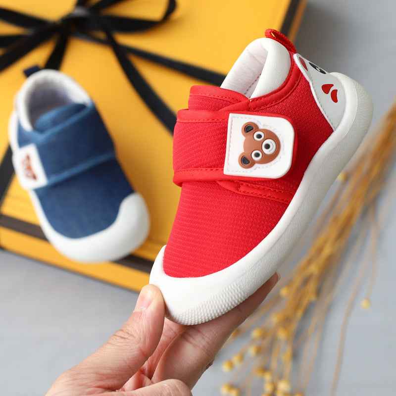 Toddler Shoes Male Baby Cotton Shoes Female Baby Soft Bottom Cloth Breathable - MIQ Store