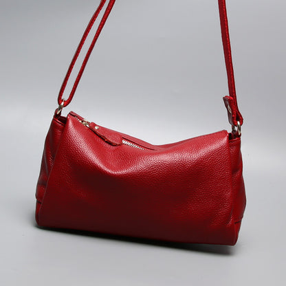Casual Simple One-shoulder Crossbody Women's Soft Leather Bag