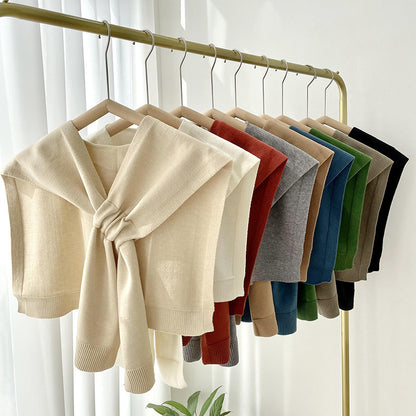 Fashion Shawl All-match Solid Color Scarf
