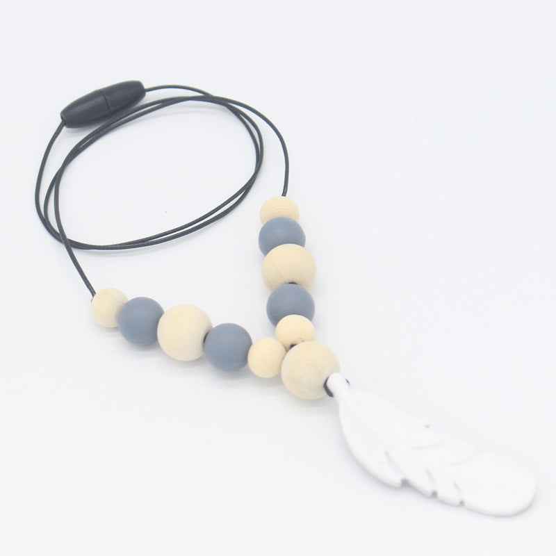 Baby Soothing Teether Protects Safety Baby Teether Necklace