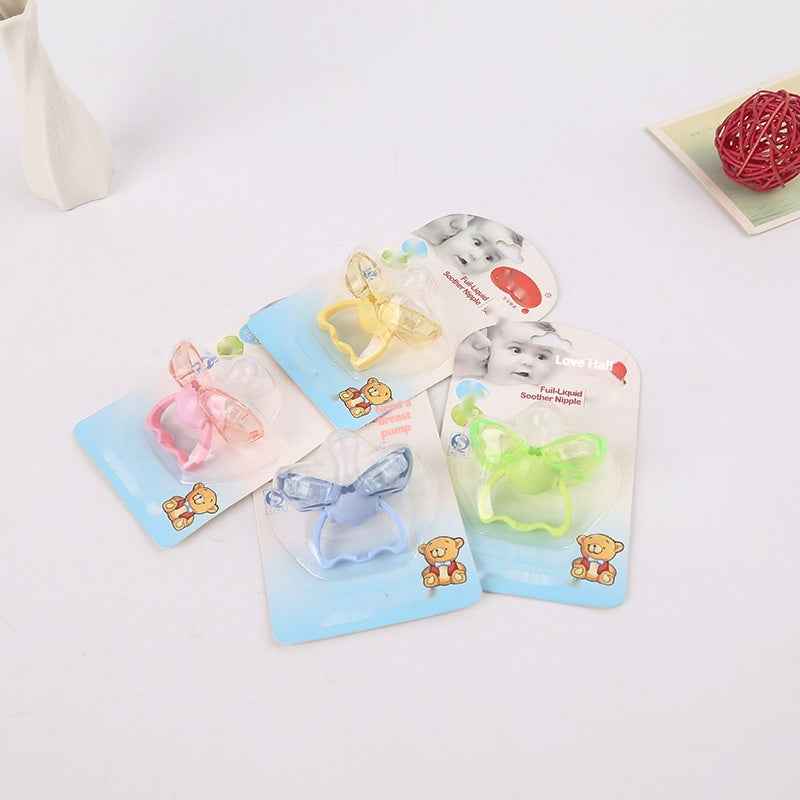Love baby baby baby new baby pacifier anti automatically closed round head flat hair randomly issued