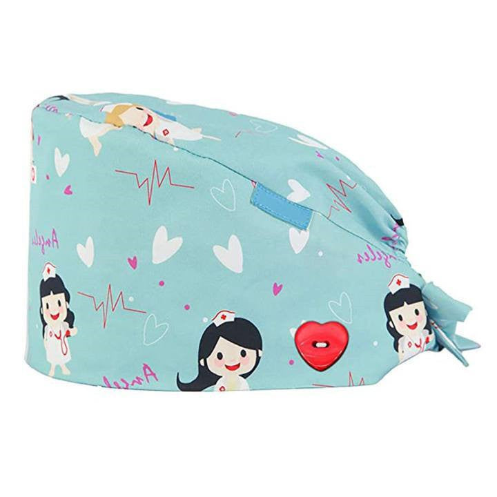 Cotton Printed Surgical Caps For Men And Women