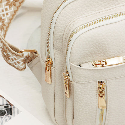 Soft Leather Retro Crossbody Bag