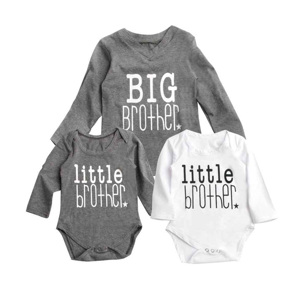 Letter Long-sleeved T-shirt Male Baby Jumpsuit - MIQ Store