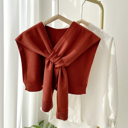 Fashion Shawl All-match Solid Color Scarf