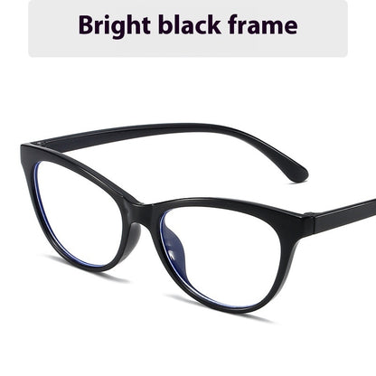 Cat's Eye Plain Glasses Summer Dopamine Decoration Anti-blue Light