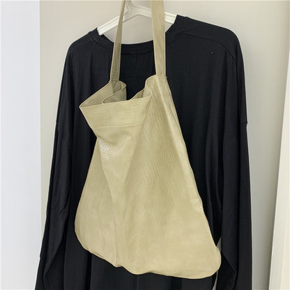 Women's All-match Fashion Shoulder Crocodile Pattern Bucket Bag