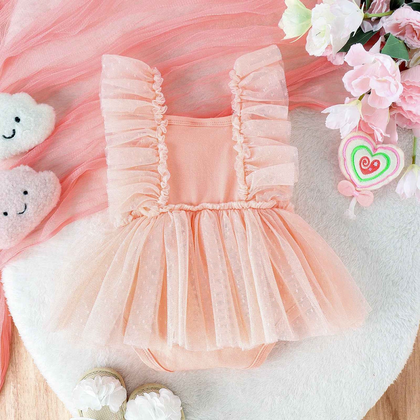 Jumpsuit Baby Net Skirt Princess Poris Dress Baby Skirt Baby Body Pants Jumpsuit