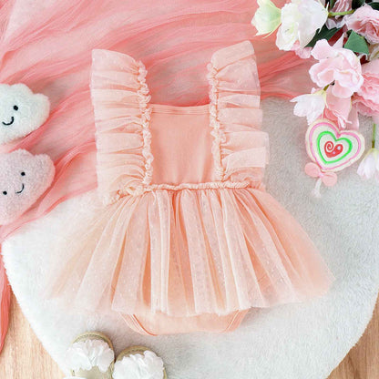 Jumpsuit Baby Net Skirt Princess Poris Dress Baby Skirt Baby Body Pants Jumpsuit