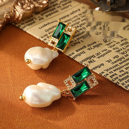 Flower Drop Oil Enamel Love High-grade Light Luxury Minority Earrings For Women