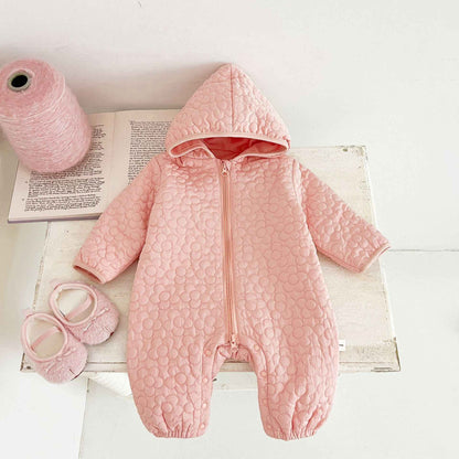 Baby Autumn And Winter Rompers Warm Male And Female Baby Quilted Outer Wear - MIQ Store