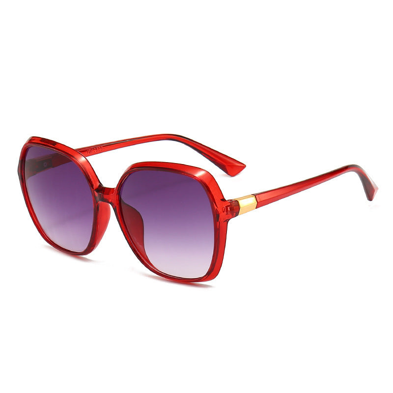 Women's Casual Elegant Plastic Square Sunglasses Large Frame