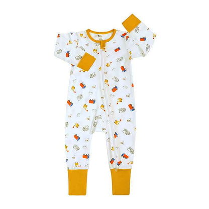 Spring And Autumn Long Sleeve Cotton Baby Jumpsuit Male And Female Baby Home Romper - MIQ Store