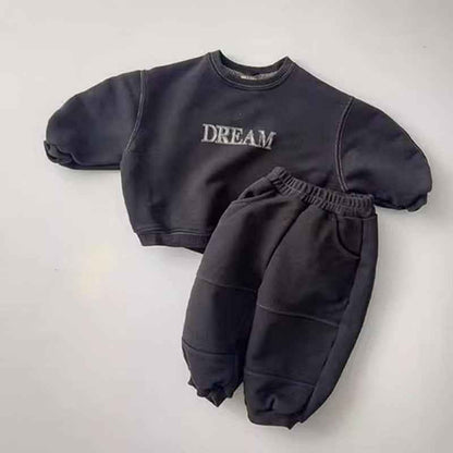 Sweater Suit Long Sleeve Male And Female Baby English - MIQ Store