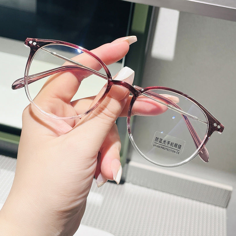 Anti-blue Light Mirror Super Light Blush Cold Tawny Glasses
