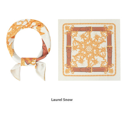 Thin Headcloth Duplex Printing Silk Scarf Square Scarf