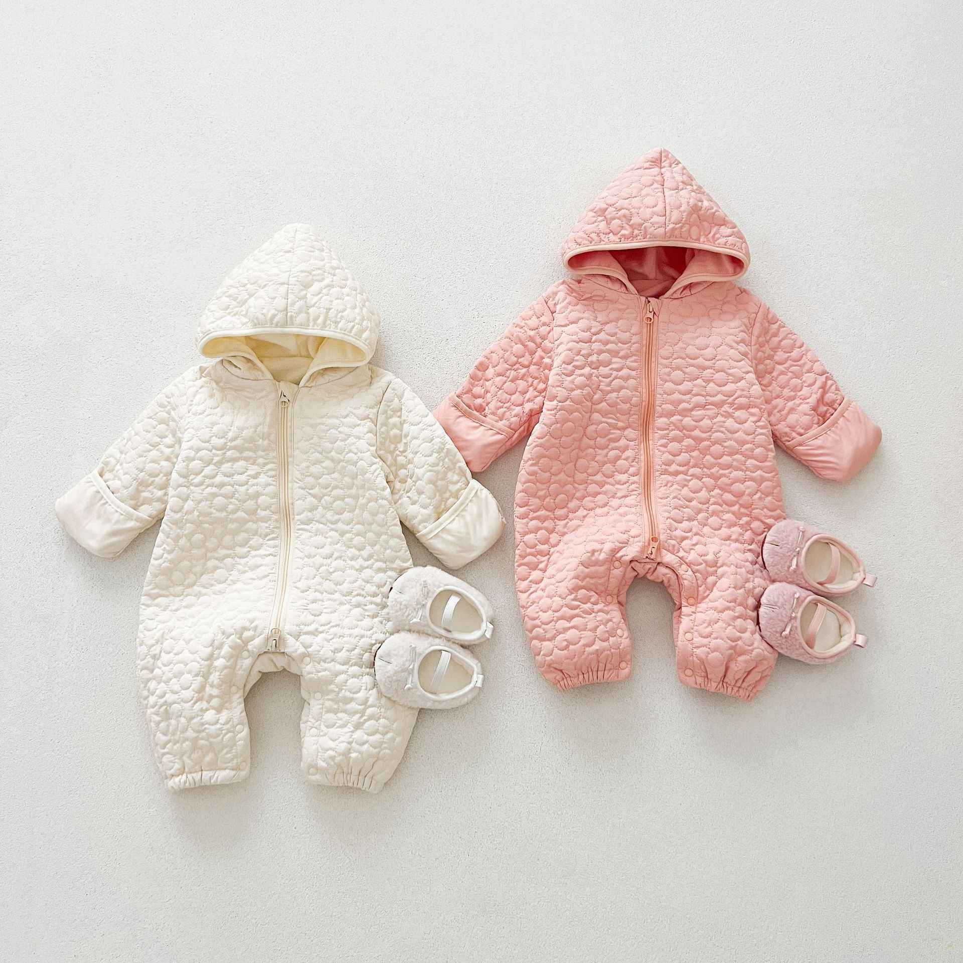 Baby Autumn And Winter Rompers Warm Male And Female Baby Quilted Outer Wear - MIQ Store