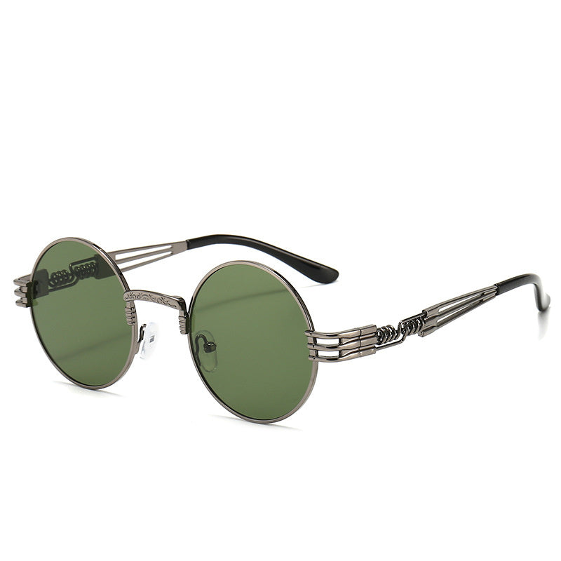 Steampunk Sunglasses Round Frame Personality Travel Street Shoot