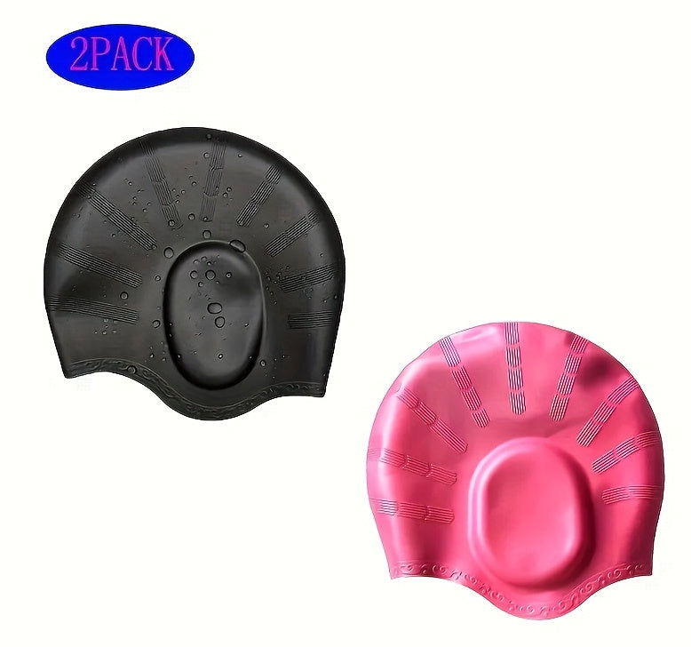 Adults Swimming Caps Men Women Long Hair Waterproof