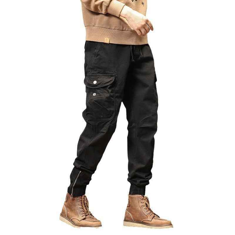 Overalls Men's Slim-fitting Ankle-tied Casual Pants Men's Pants Summer Trousers