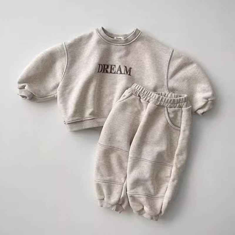 Sweater Suit Long Sleeve Male And Female Baby English - MIQ Store