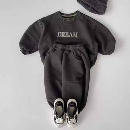 Sweater Suit Long Sleeve Male And Female Baby English - MIQ Store