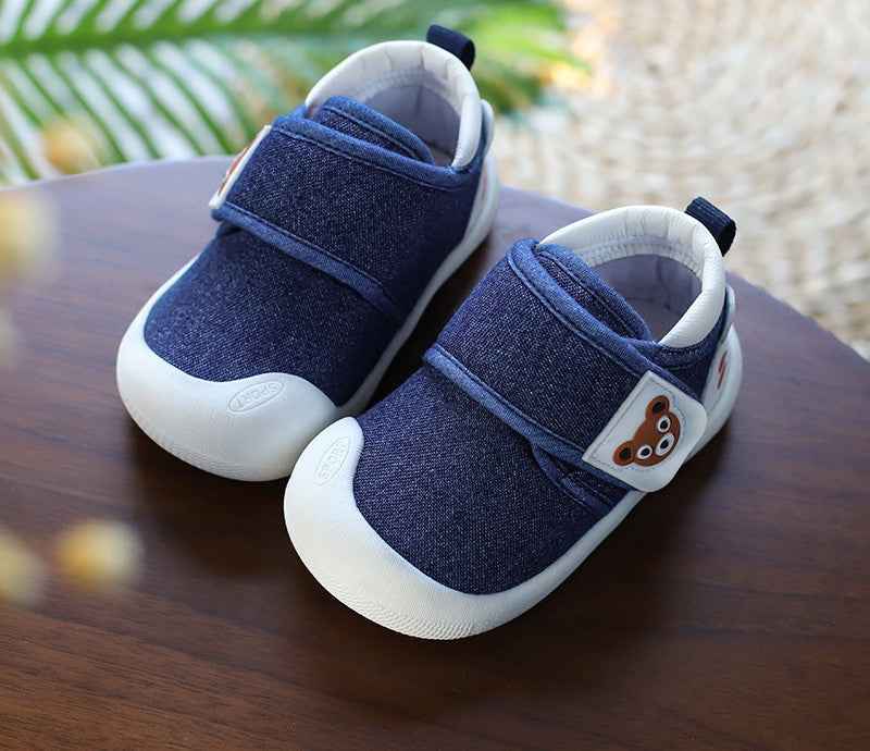 Toddler Shoes Male Baby Cotton Shoes Female Baby Soft Bottom Cloth Breathable - MIQ Store