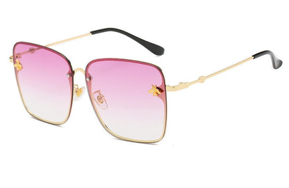 Women's European And American Bee Square Sunglasses
