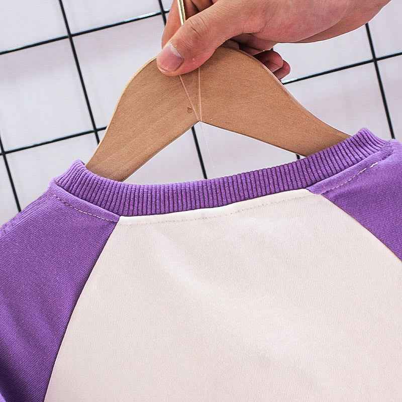 Male And Female Baby Cartoon Long-sleeved Two-piece Suit - MIQ Store