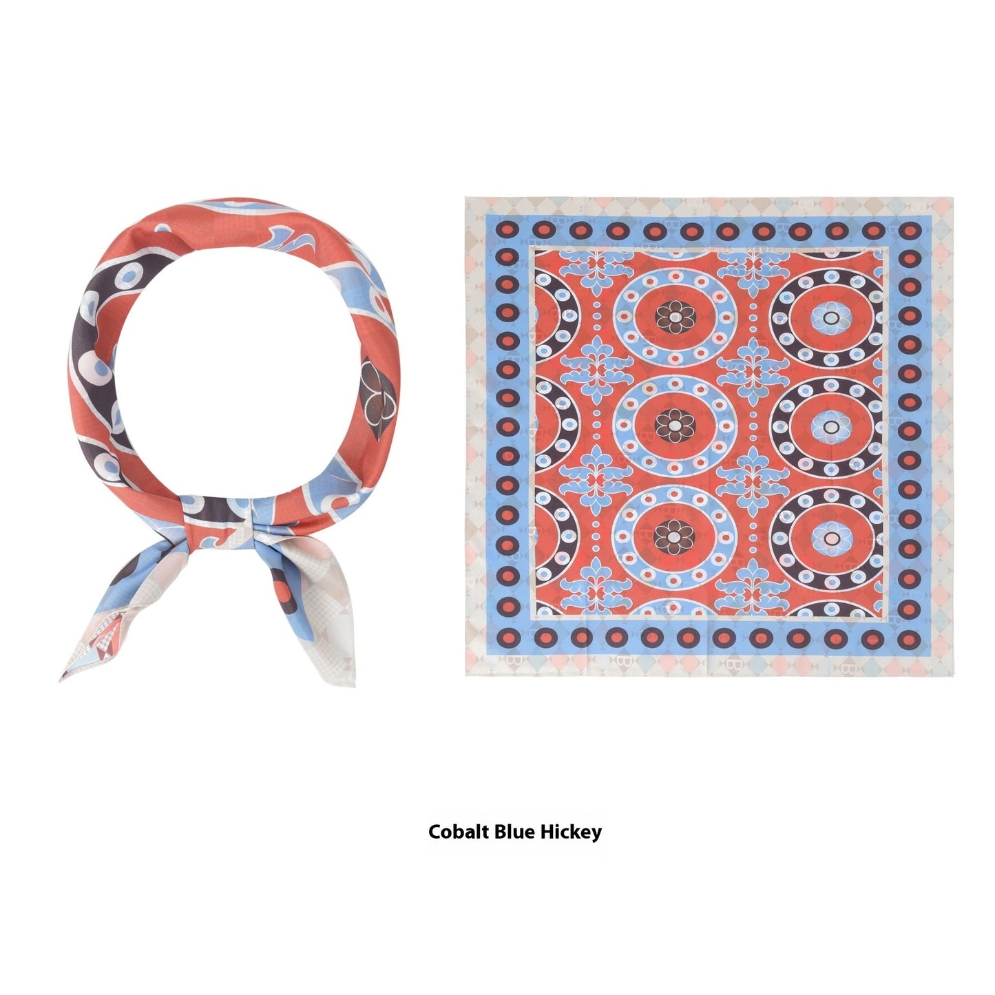 Thin Headcloth Duplex Printing Silk Scarf Square Scarf
