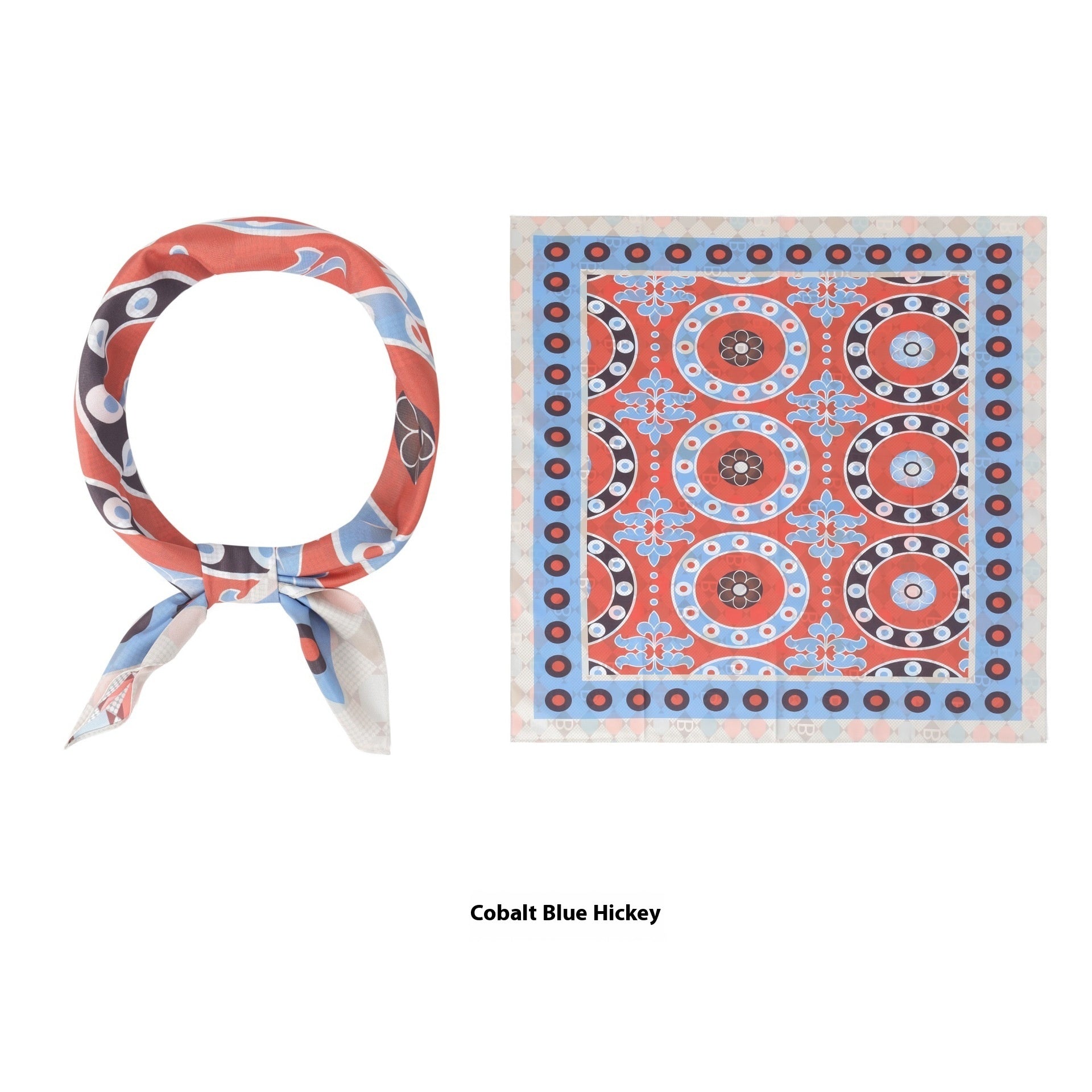 Thin Headcloth Duplex Printing Silk Scarf Square Scarf