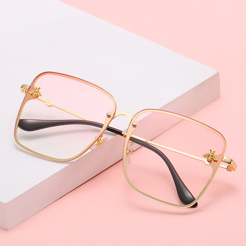 Women's European And American Bee Square Sunglasses