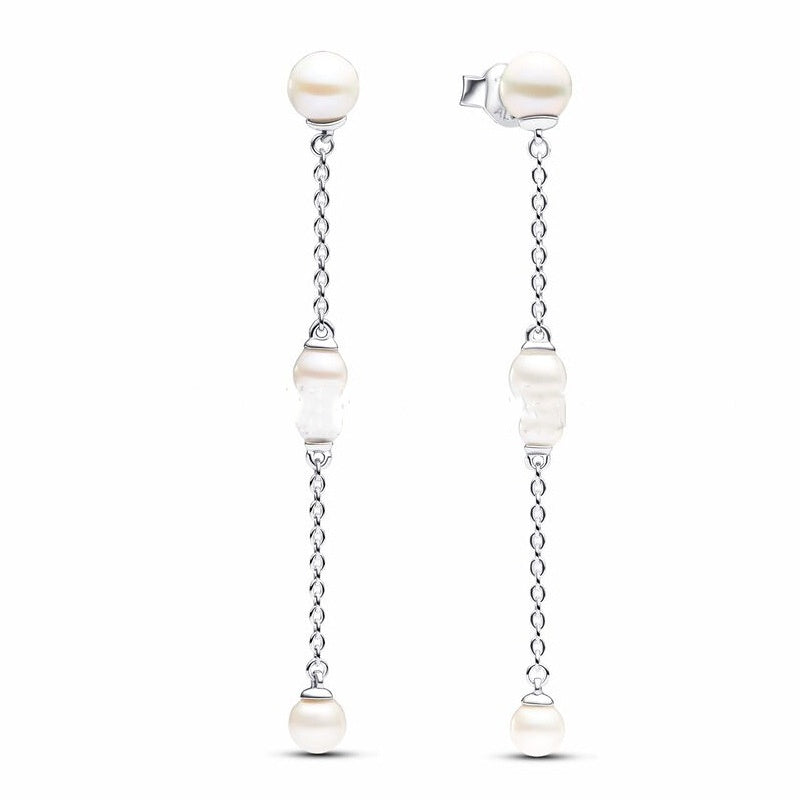 S925 Sterling Silver New Style Pearl Series Earrings