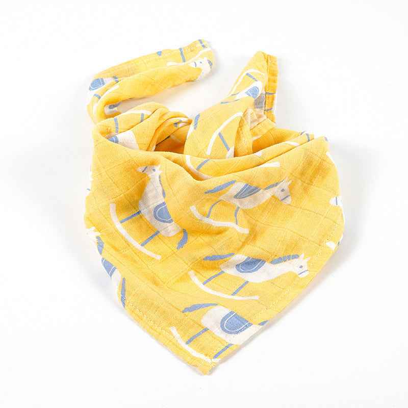 Baby Gauze Saliva Towel Baby Triangle Scarf