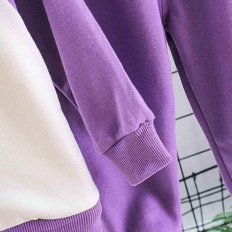 Male And Female Baby Cartoon Long-sleeved Two-piece Suit - MIQ Store