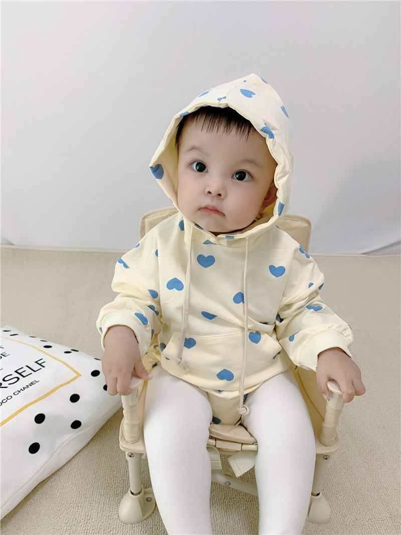 Love Bag Fart Romper Male And Female Baby Foreign Style Jumpsuit - MIQ Store