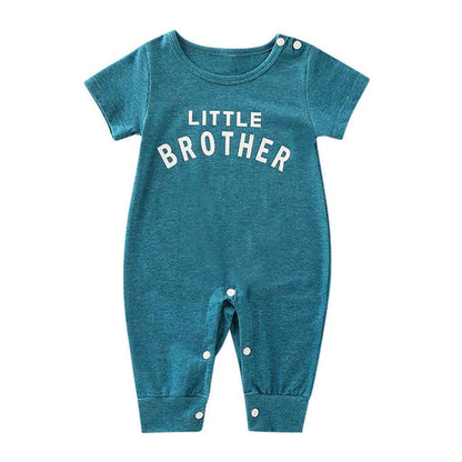 Male Alphabet Long Sleeved Romper Newborn Baby Jumpsuit Female Baby Casual Romper - MIQ Store